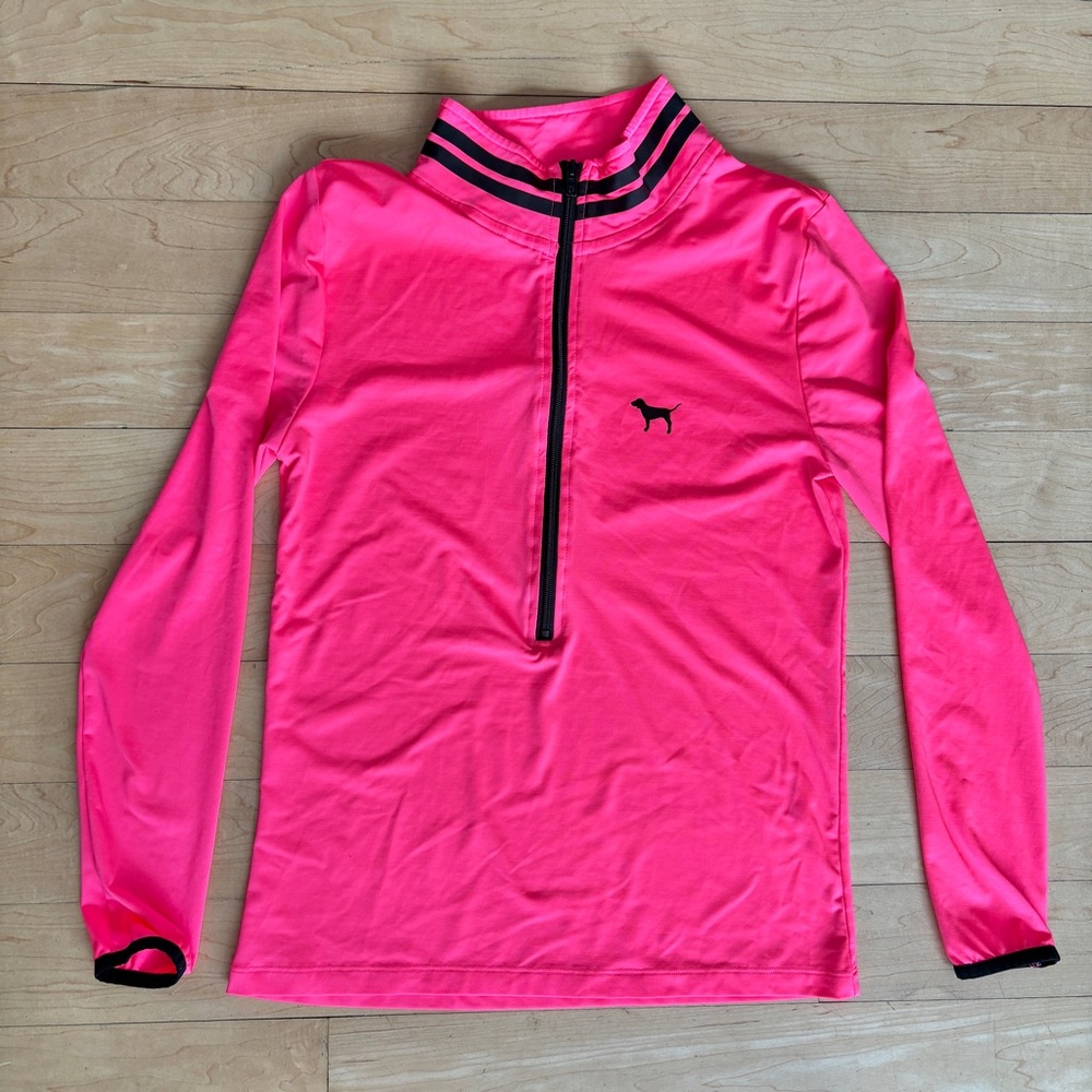 Like NEW PINK Victoria’s Secret Ultimate athletic long sleeved half zip shirt